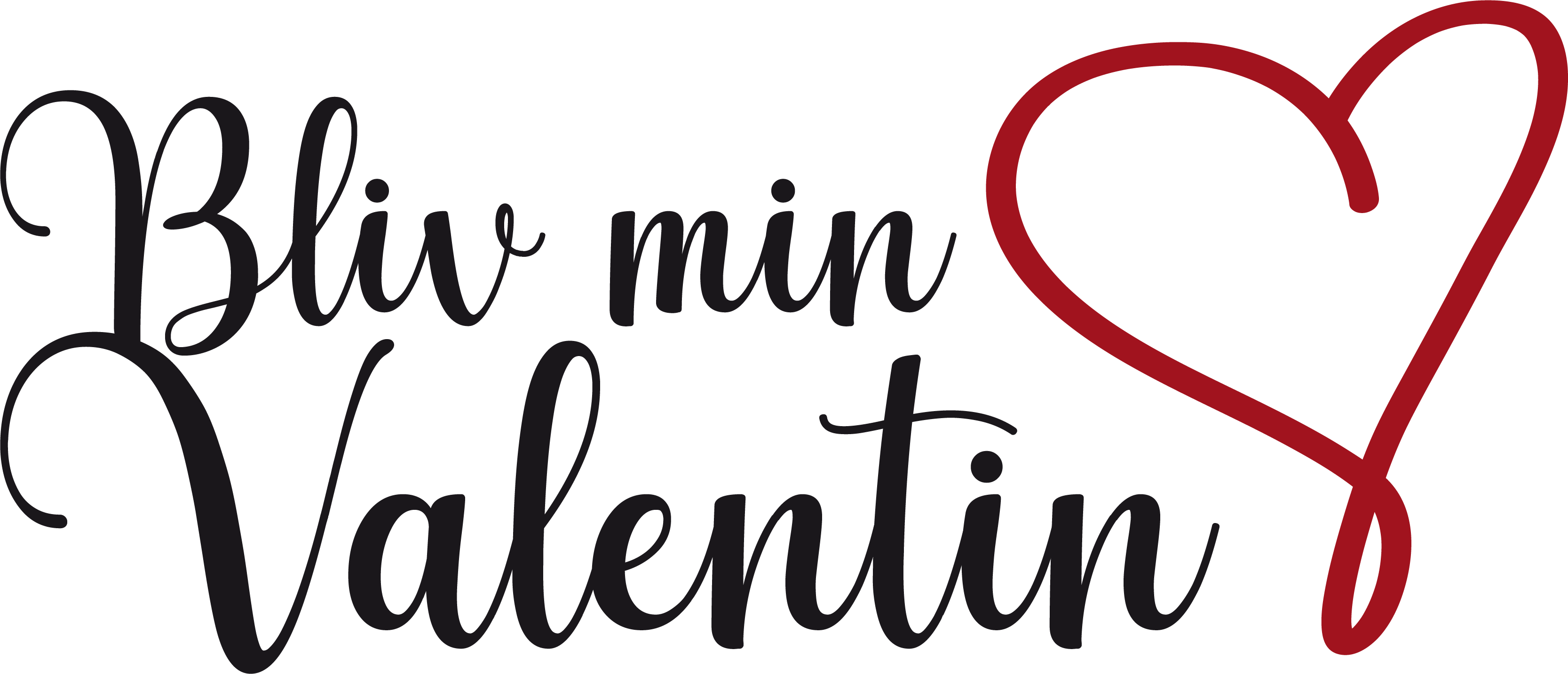 Vær min valentinsdag soveværelse wallsticker - TenStickers