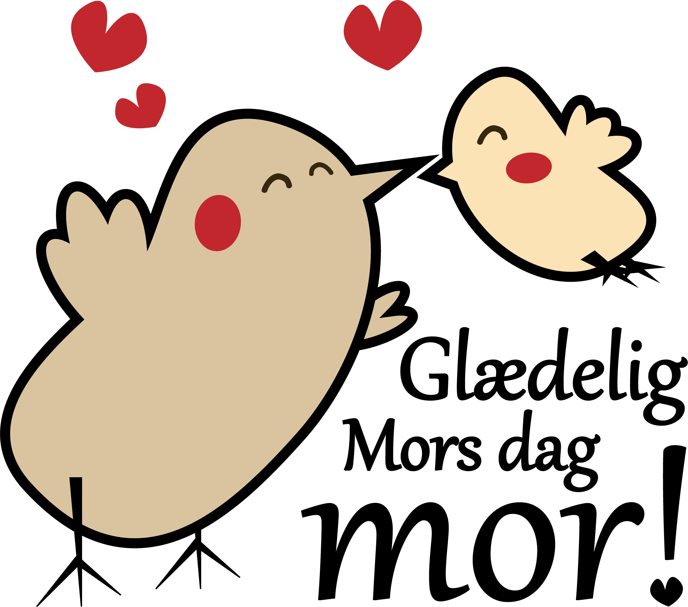 Glædelig mors dag wallsticker - TenStickers