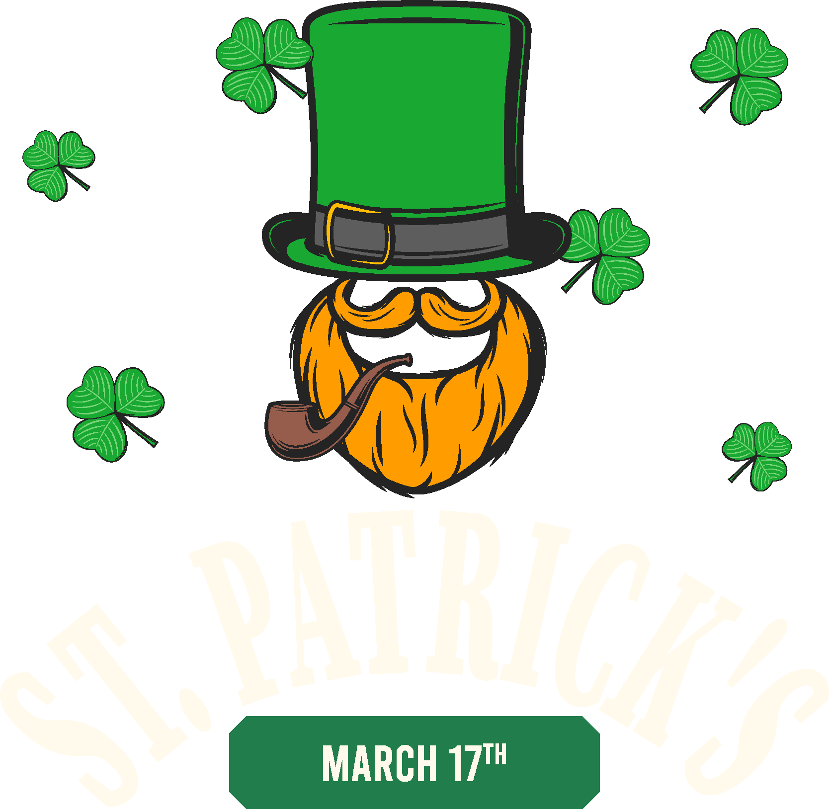 Saint Patrick's promotion shop window sticker - TenStickers