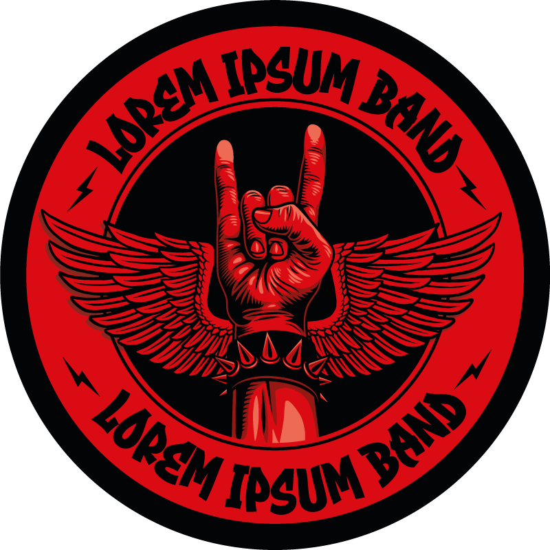 özelleştirilebilir bas davul derisi hayvan çıkartması - TenStickers