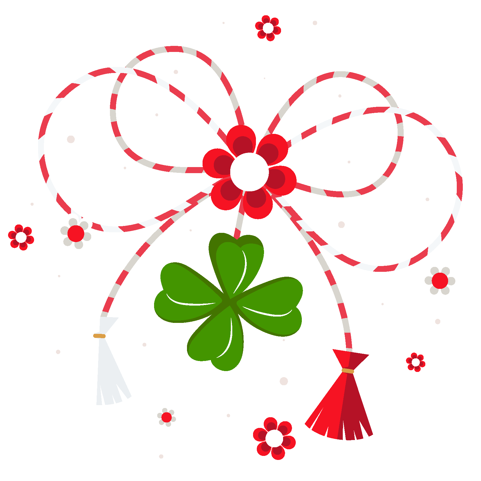 Autocolant vinil simbolul norocos martisor - TenStickers