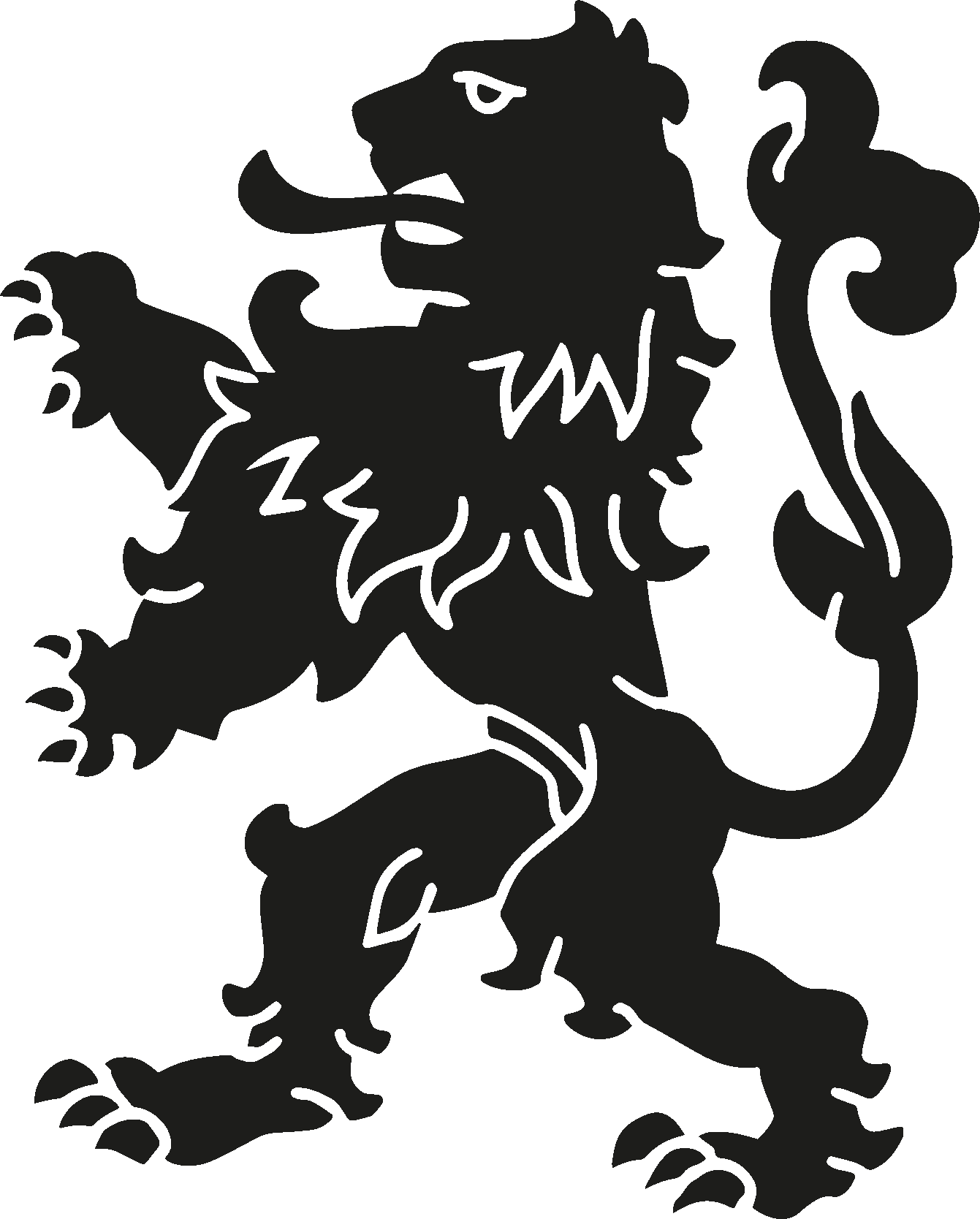 Nederlandse leeuw etalage sticker - TenStickers