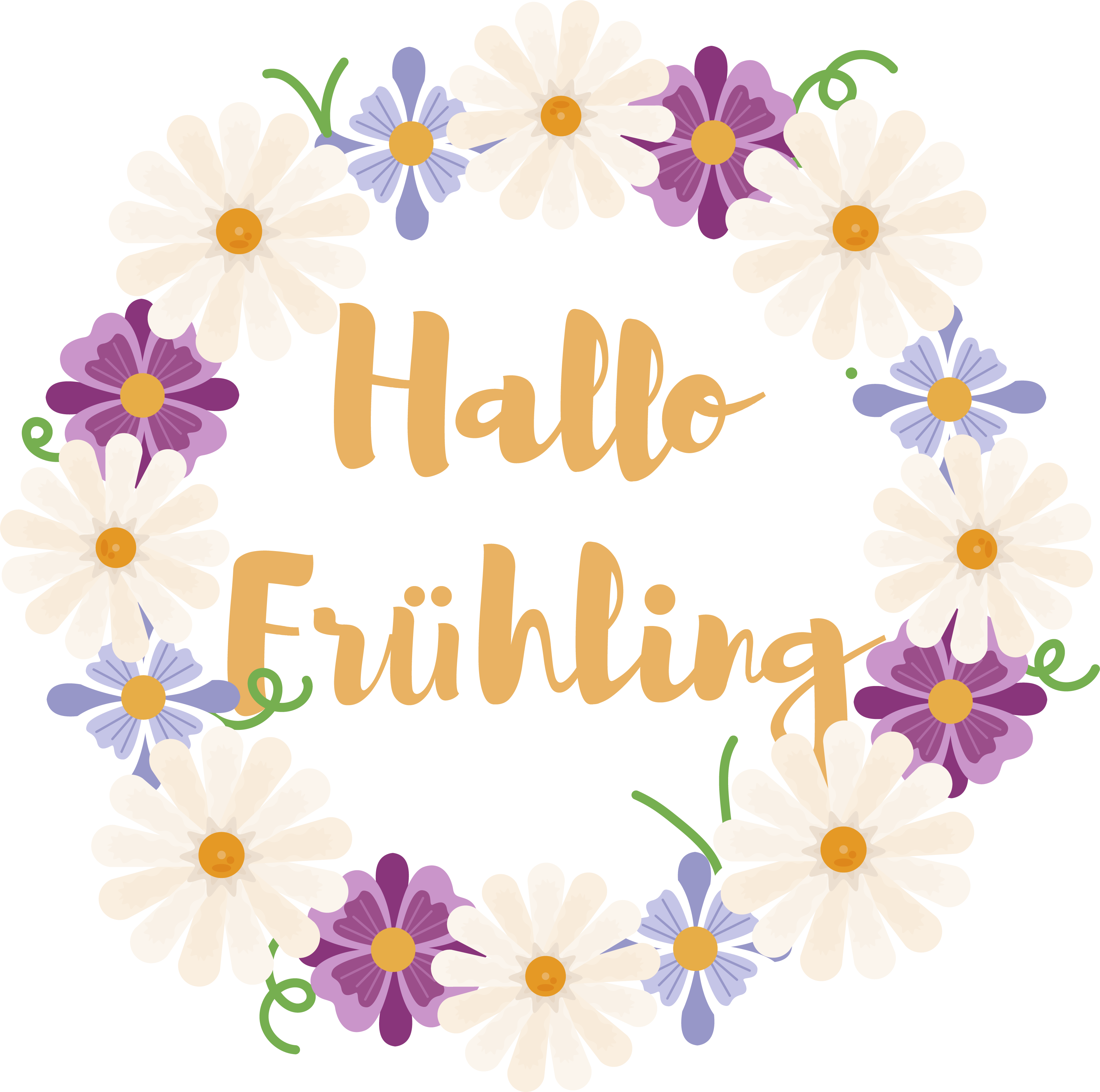 Schaufenster Aufkleber hallo frühling - TenStickers
