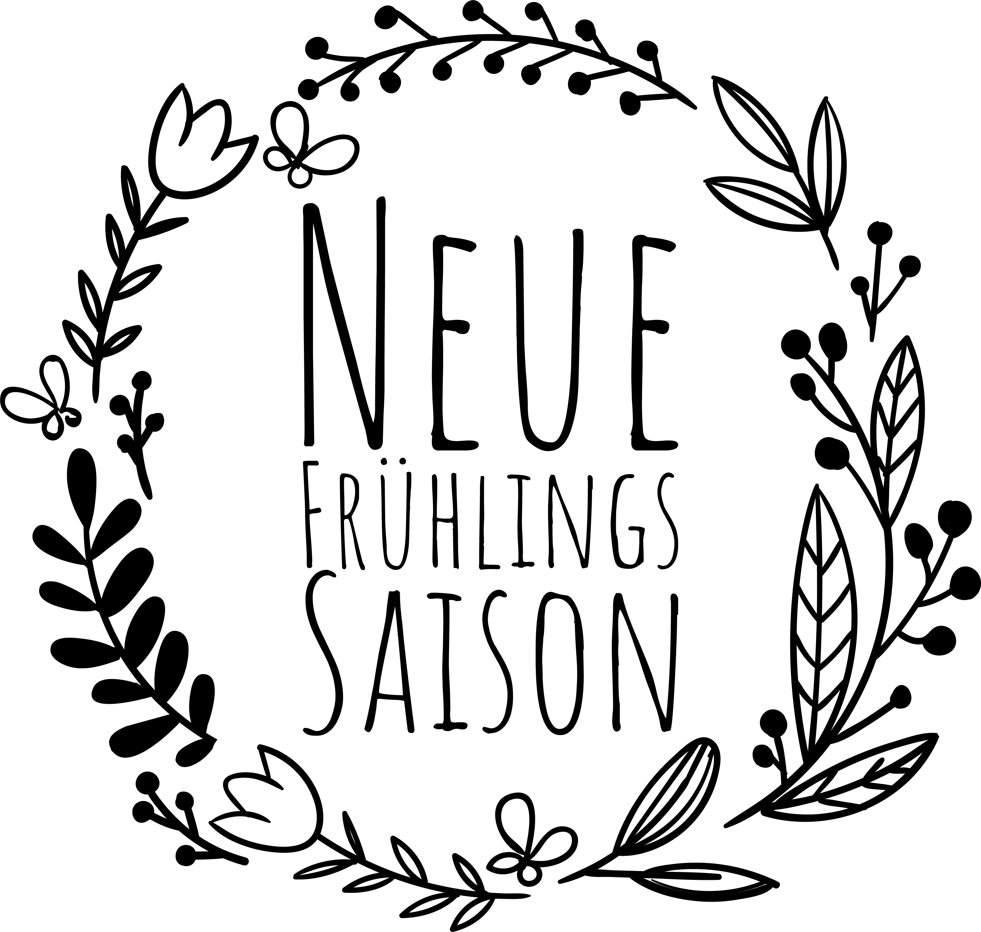 Schaufenster Aufkleber neue frühlingssaison - TenStickers