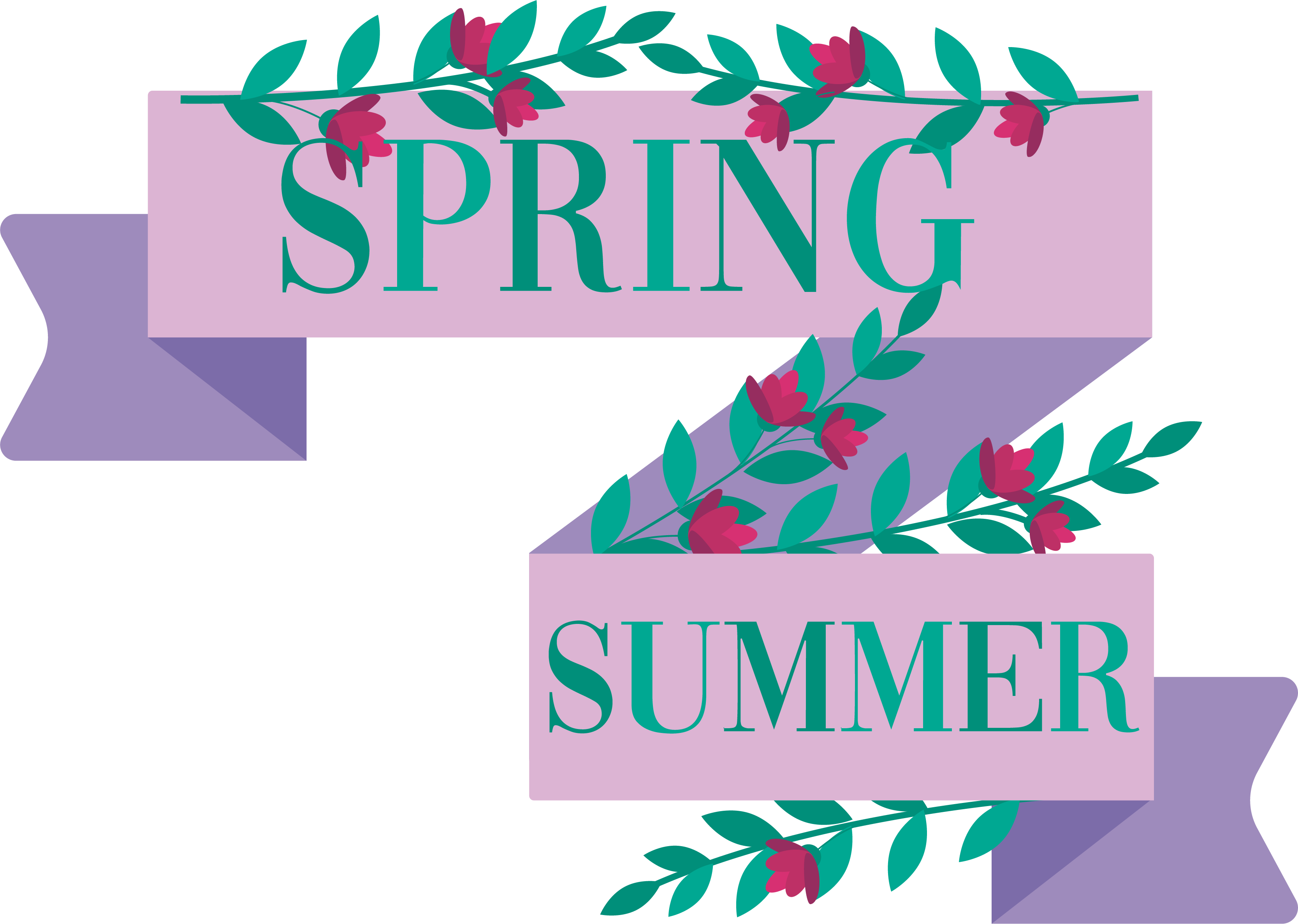 Vetrofania per vetrine promozione primavera estate - TenStickers