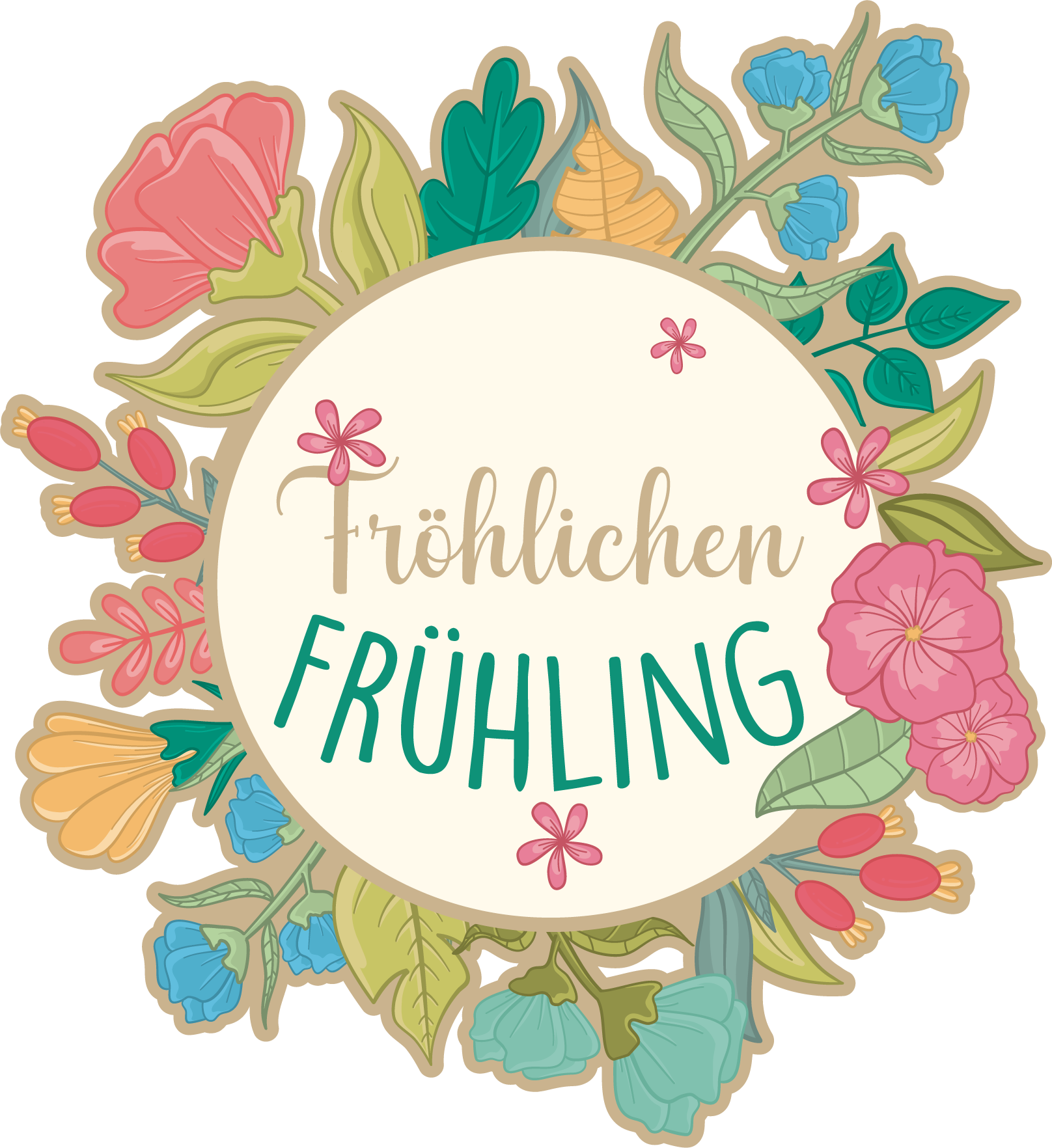 Schaufenster Aufkleber fröhlicher Frühling - TenStickers