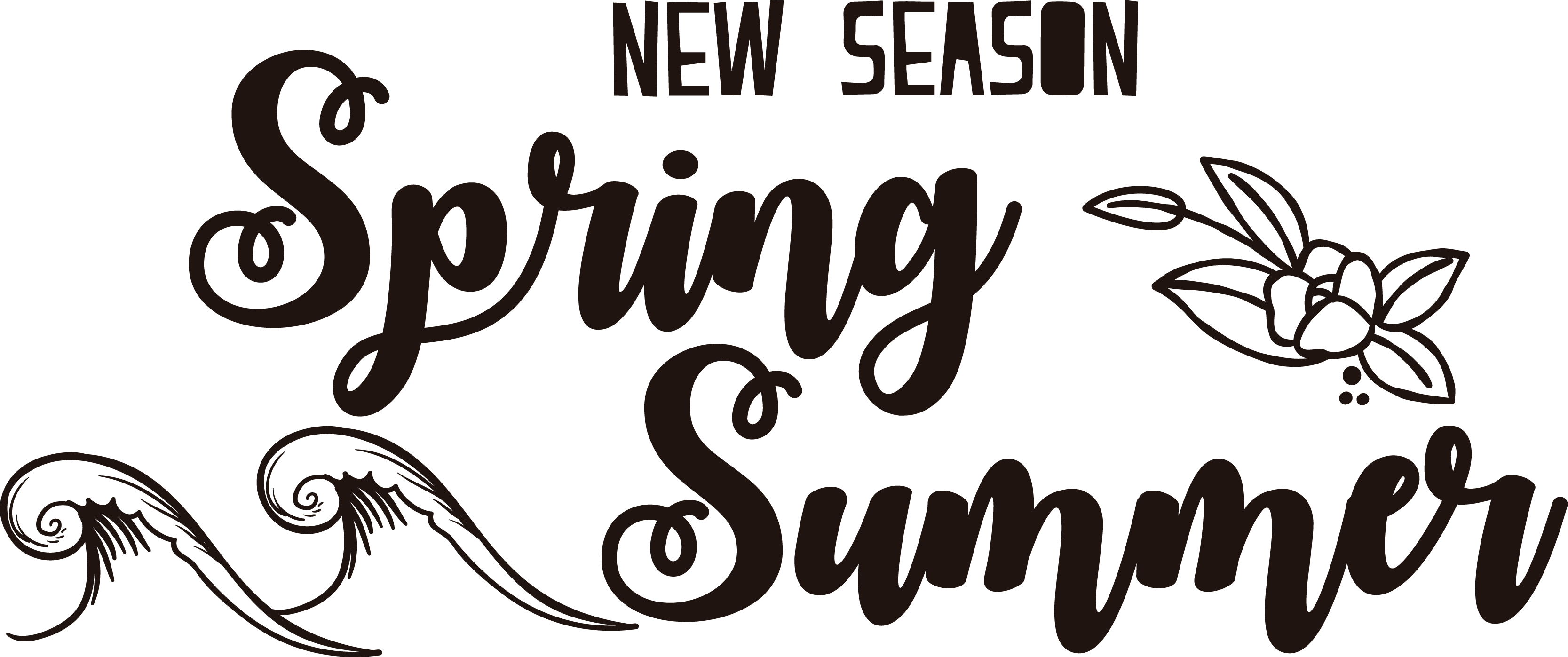 Ny sæson forår sommer butik klistermærke - TenStickers