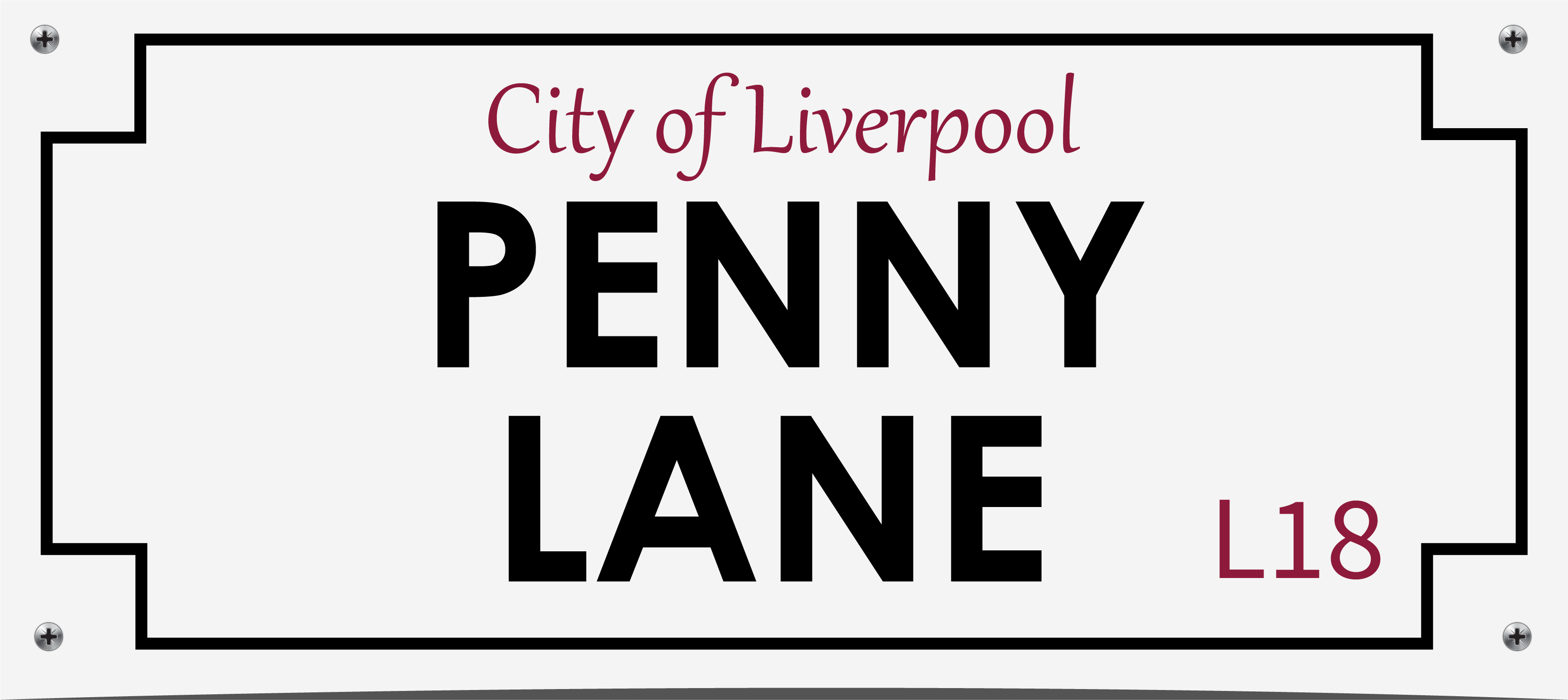 street sign Liverpool custom sticker - TenStickers