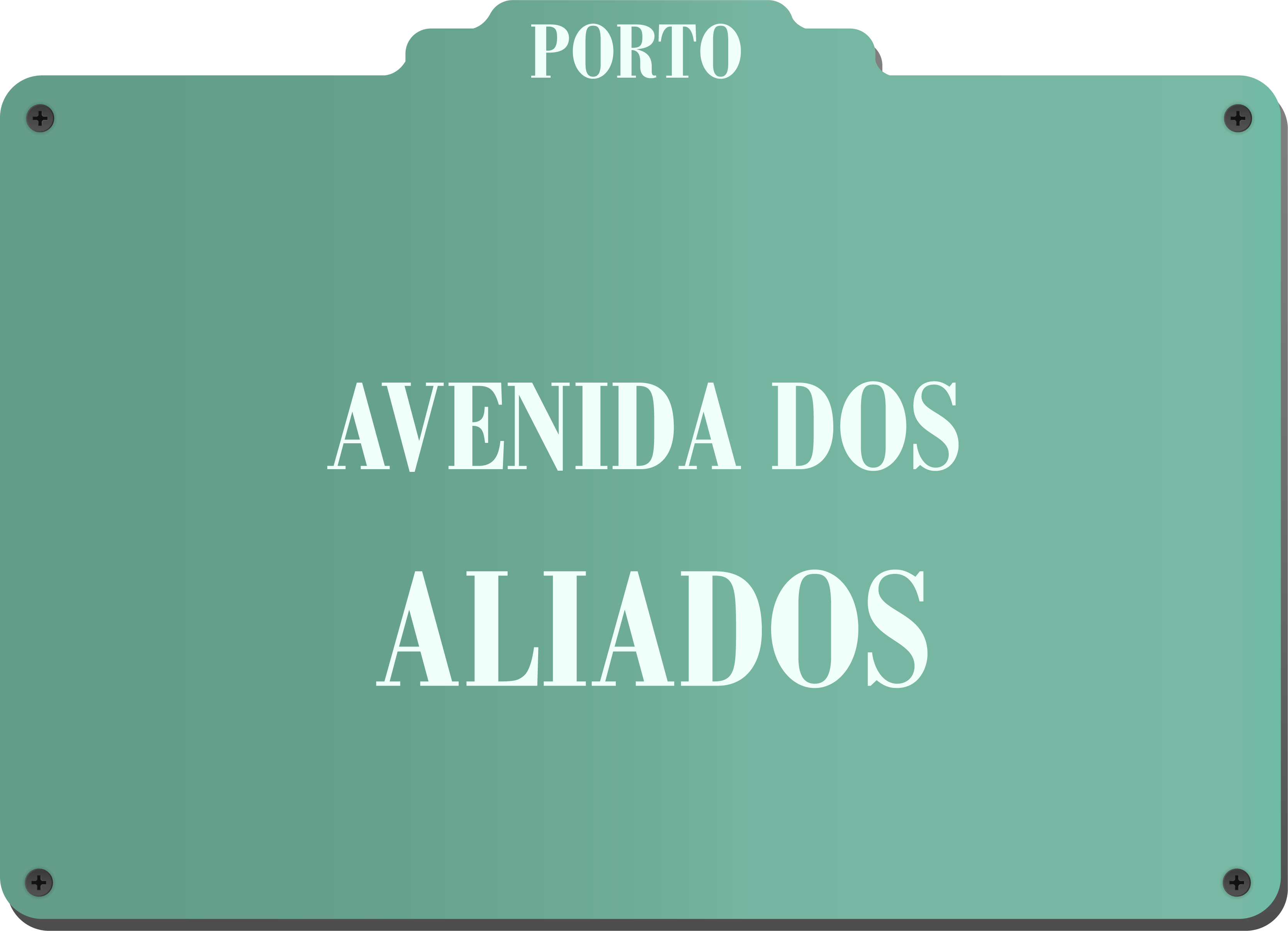 Autocolante personalizável placa de rua porto - TenStickers