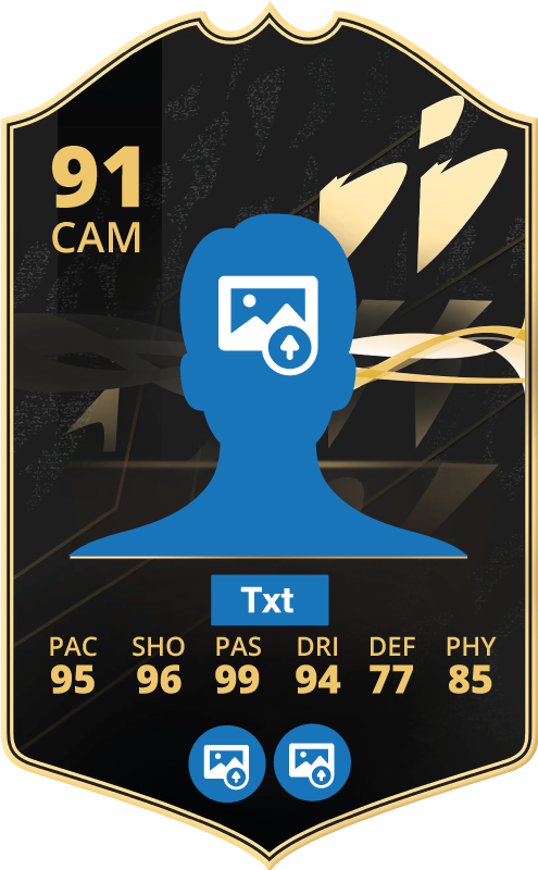 Sticker foot carte joueur personnalisé noir et effet doré - TenStickers