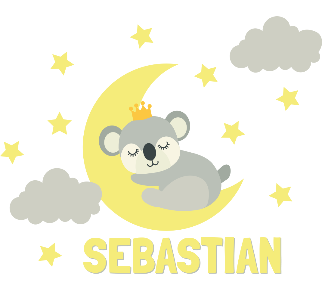 贴纸 孩子们的墙贴纸 睡觉的考拉王 - TenStickers