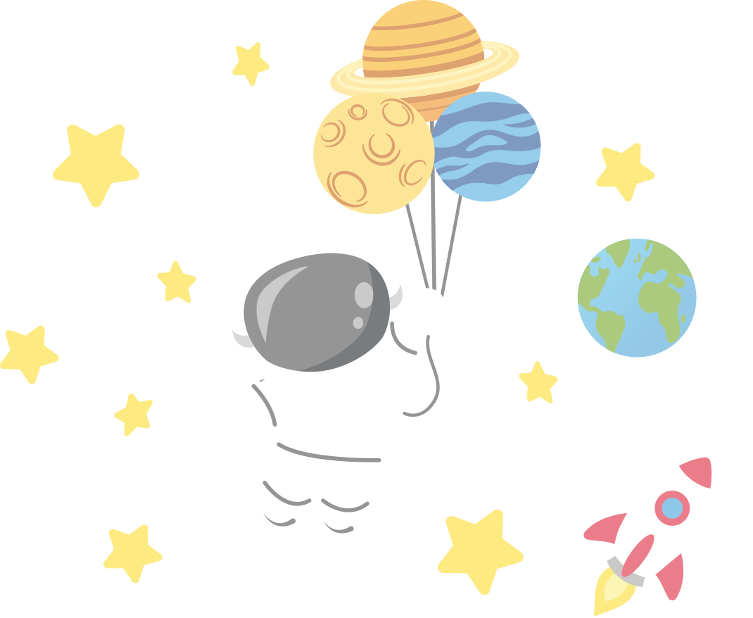 太空贴纸 儿童宇航员 - TenStickers