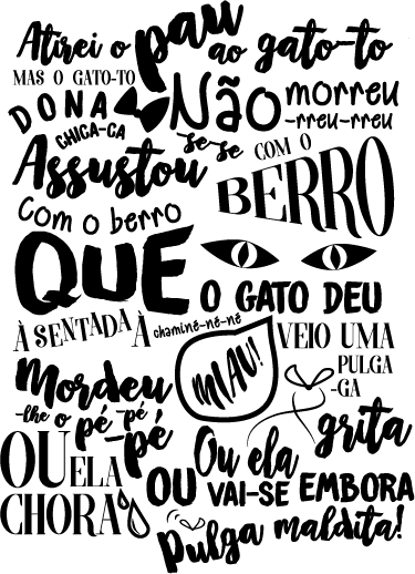 Vinil decorativo "atirei o pau ao gato" - TenStickers