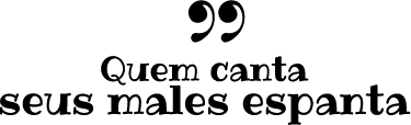 Vinil decorativo frase canta males espanta - TenStickers