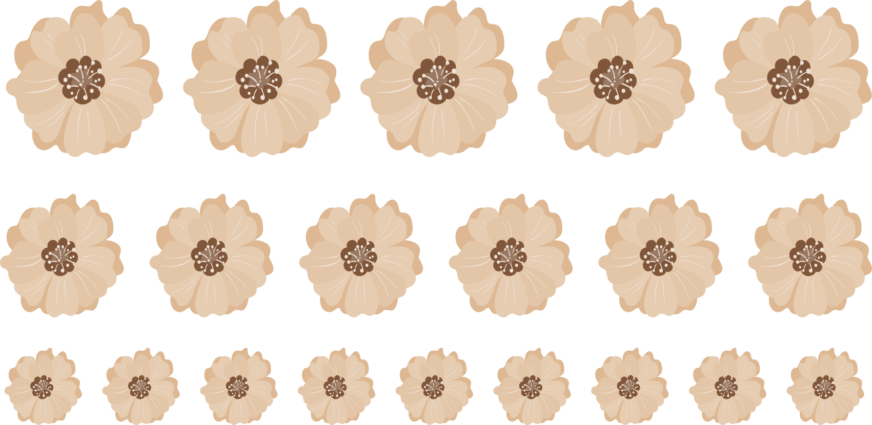 Boho-bloemen decoratie muursticker kinderkamer - TenStickers