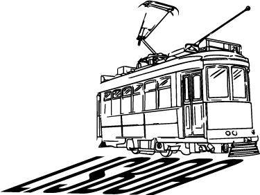 Sticker train Lisboa - TenStickers