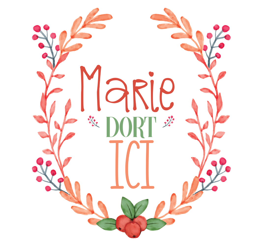 Sticker porte prénom personnalisé "dort ici" - TenStickers