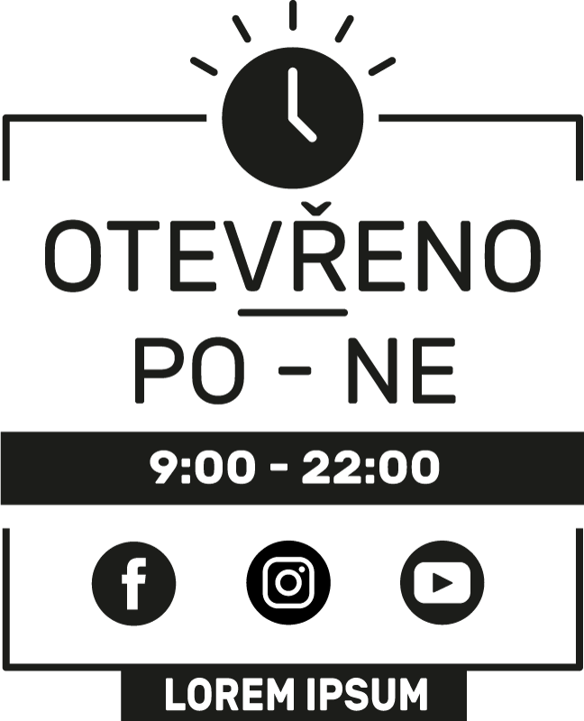 Personalizovaný jízdní řád Nálepka na okno - TenStickers