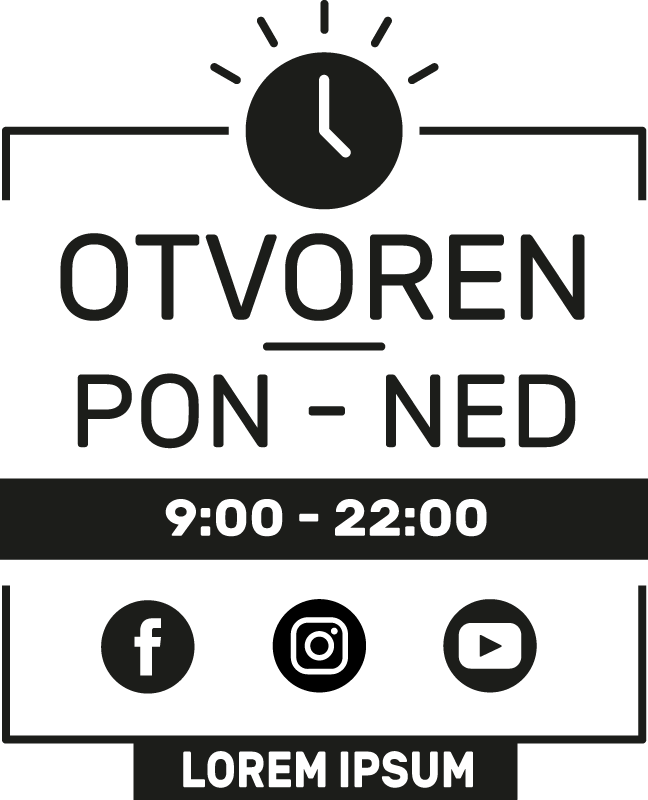 Naljepnice Prednja trgovina personalizirani raspored - TenStickers