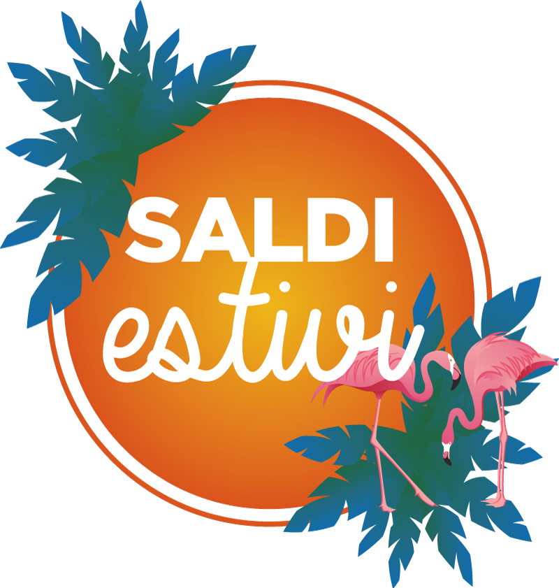 Vetrofanie saldi estivi tropicali - TenStickers