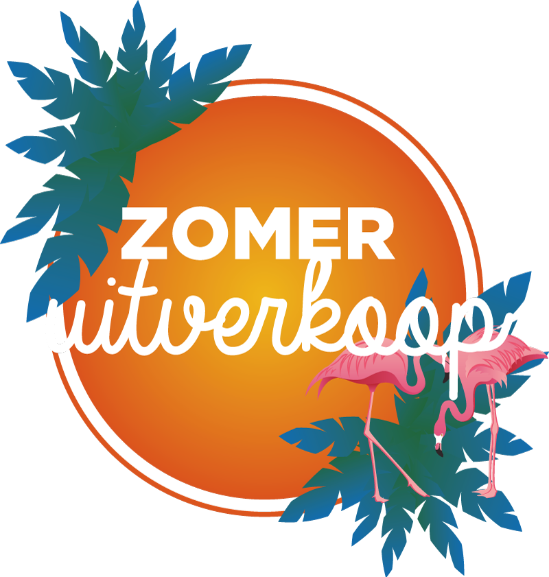 Tropische zomeruitverkoop sticker korting - TenStickers