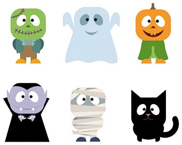 Adesivo caras assustadoras Halloween - TenStickers