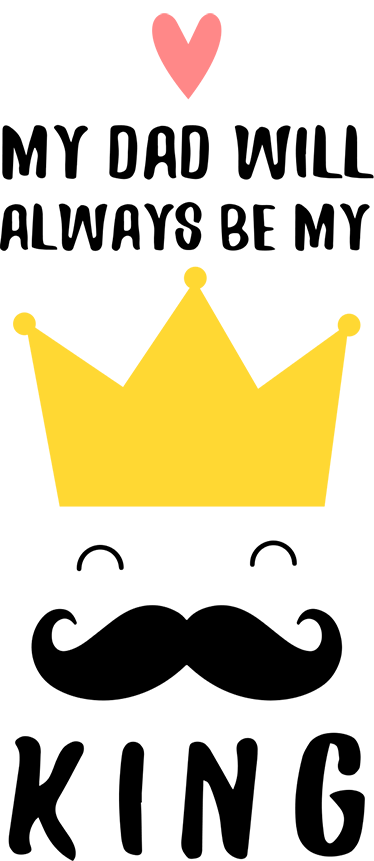 King Dad Wall Sticker - TenStickers