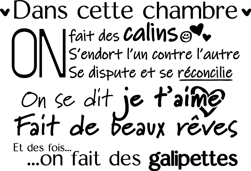 Sticker chambre ado citation in this bedroom - TenStickers