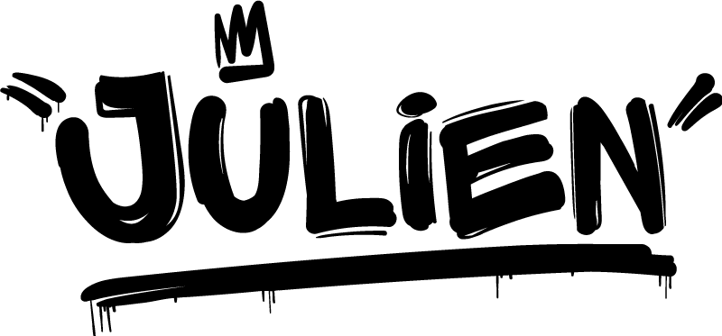 Graffiti with name and crown wall sticker for teens - TenStickers