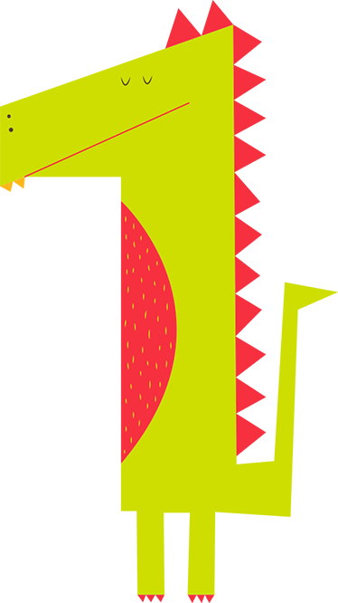 Muursticker voor kinderen met krokodil - TenStickers