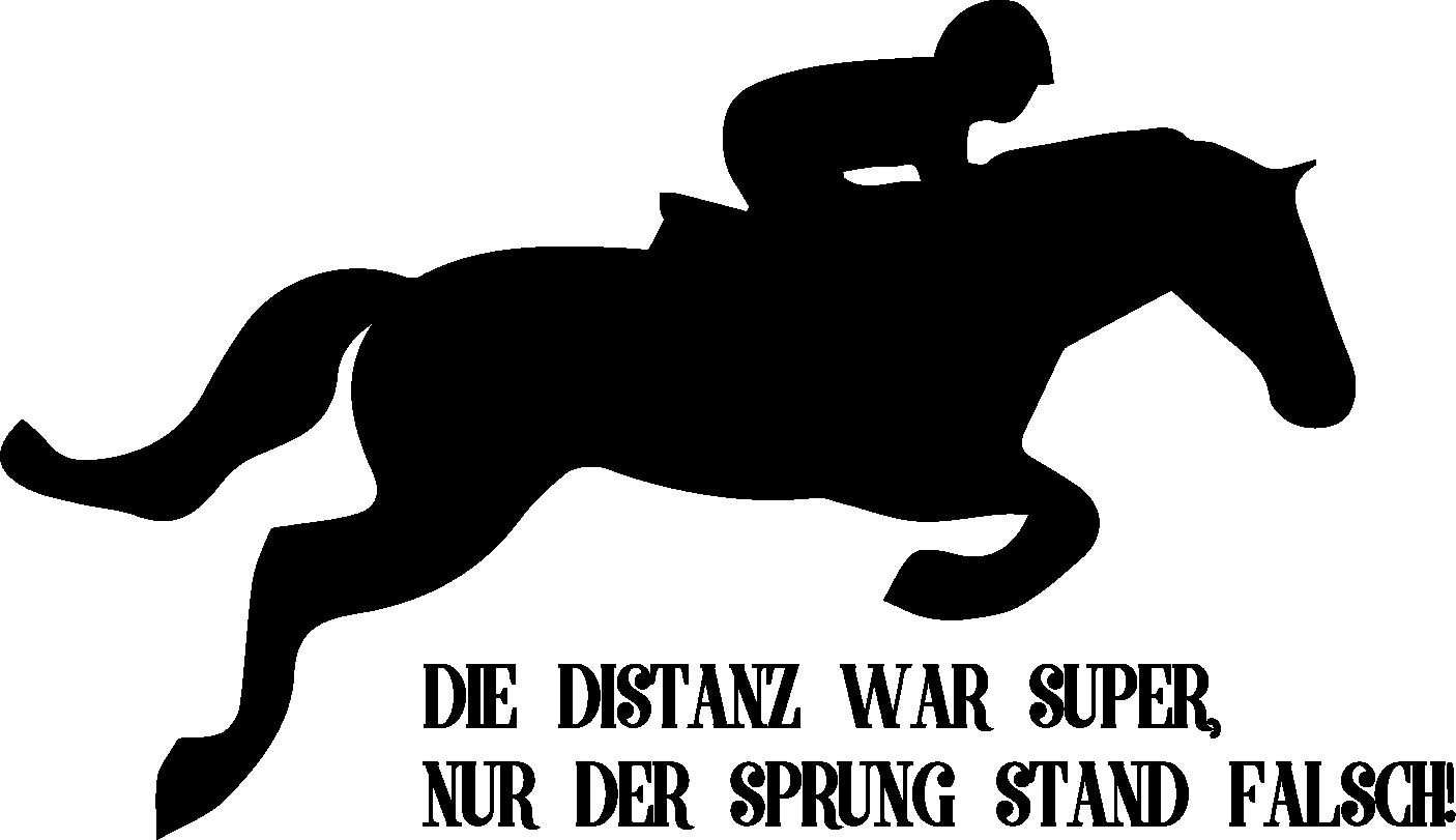 Wandtattoo Springreiten TenStickers