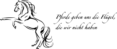 Wandtattoo Pferde geben uns Flügel - TenStickers