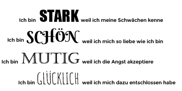 Wandtattoo Schlafzimmer stark schön mutig glücklich - TenStickers