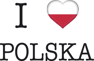 Naklejka ścienna I love Polska - TenStickers