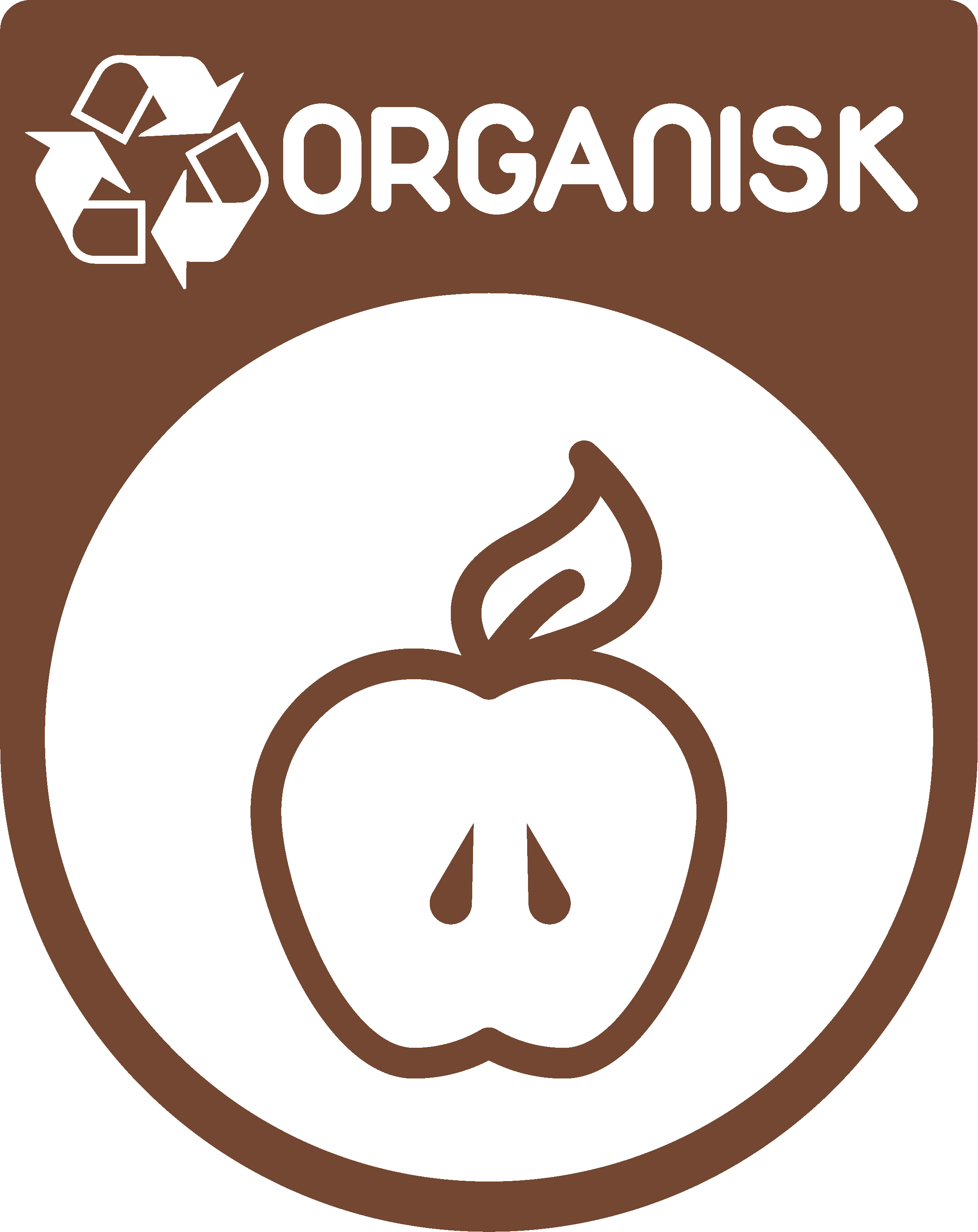 økologisk genbrug beholder wallsticker - TenStickers