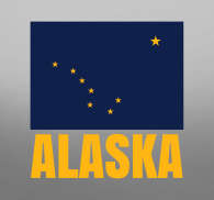 ADESIVI SMILY con Alaska SMILE Bandiera Bandiera Adesivo Auto 
