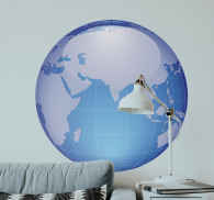 Sticker Mural 3D LED Bali – Skyline, Carte île, Déco Lumineuse Voyage (neuf)