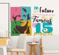 Vinilo frase Andy Warhol - TenVinilo