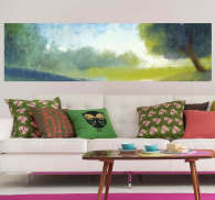 Cloudy Landscape Wall Mural - TenStickers