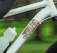 Pornography Comparison Divert Desen personalizat autocolant biciclete nume - TenStickers