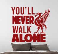 You Ll Never Walk Alone Liverpool Bird City Sticker Tenstickers