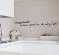 Sticker Citation Gourmandise Tenstickers