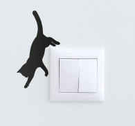 Wandtattoo Spruch „Hunde Und Katzen Sind Engel...“ – 1000x600 Mm, Selbstklebend, Schwarz