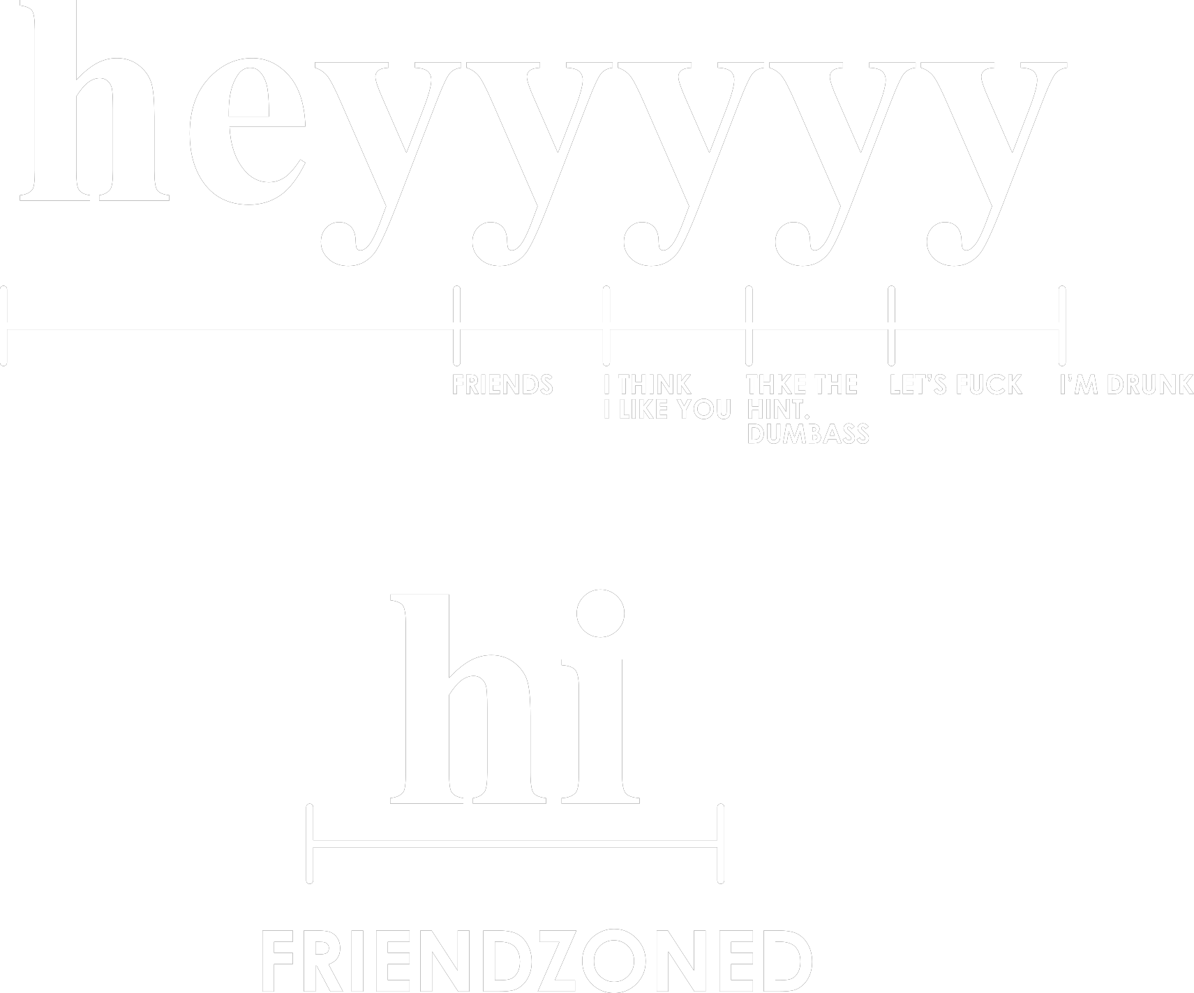 Hey Hi funny text t shirt TenStickers