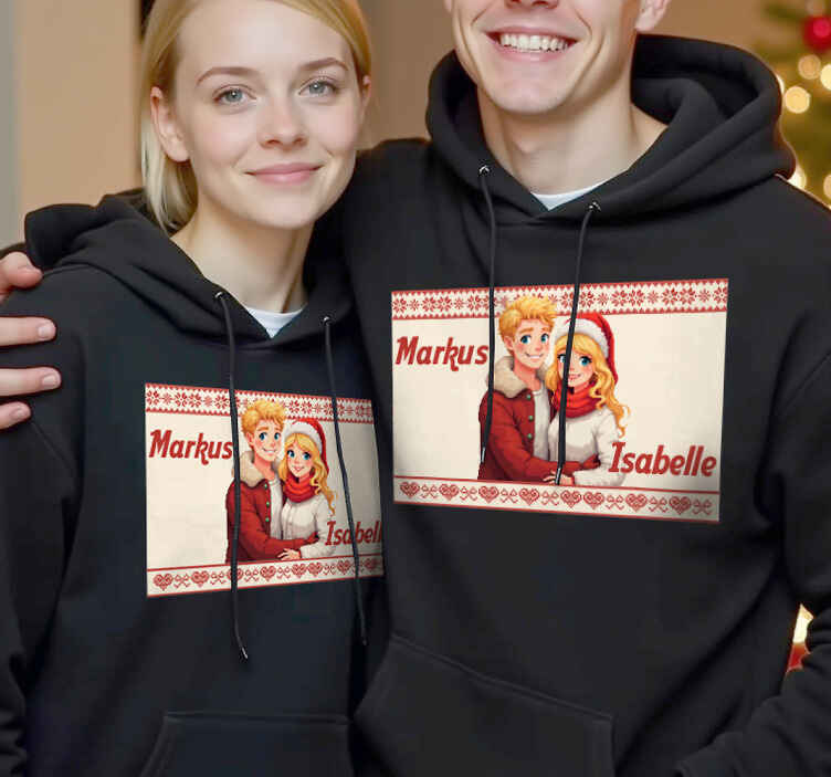 Maglietta fidanzati tu ed io per sempre personalizzabili - TenStickers