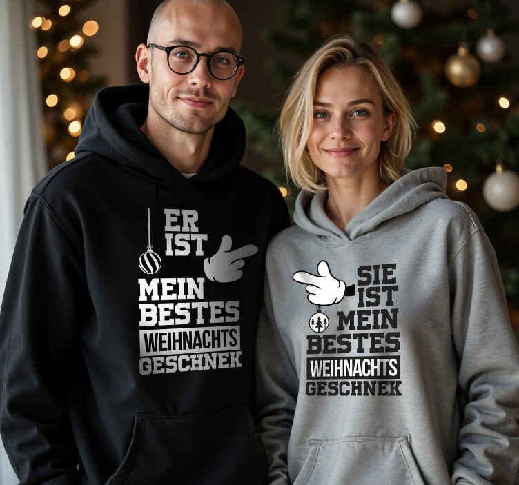 Pärchen T Shirts bestes weihnachtsgeschenk - TenStickers