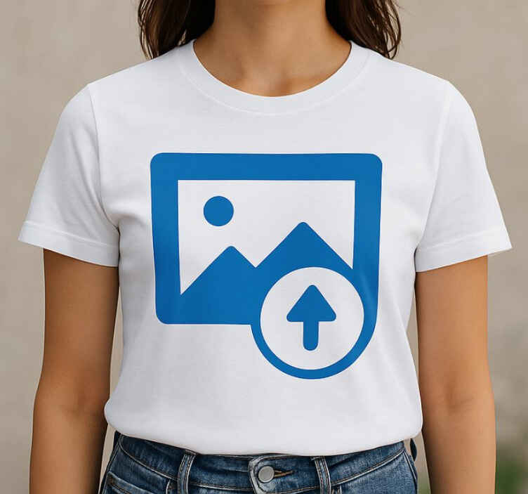 T-shirt com imagem personalizada para mulher - TenStickers