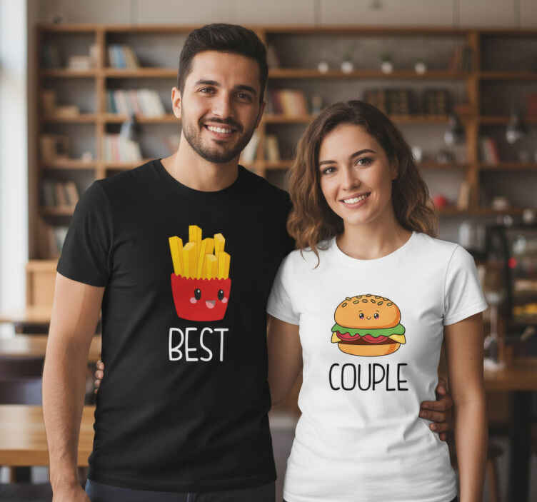 Majice za parove najbolji par - TenStickers