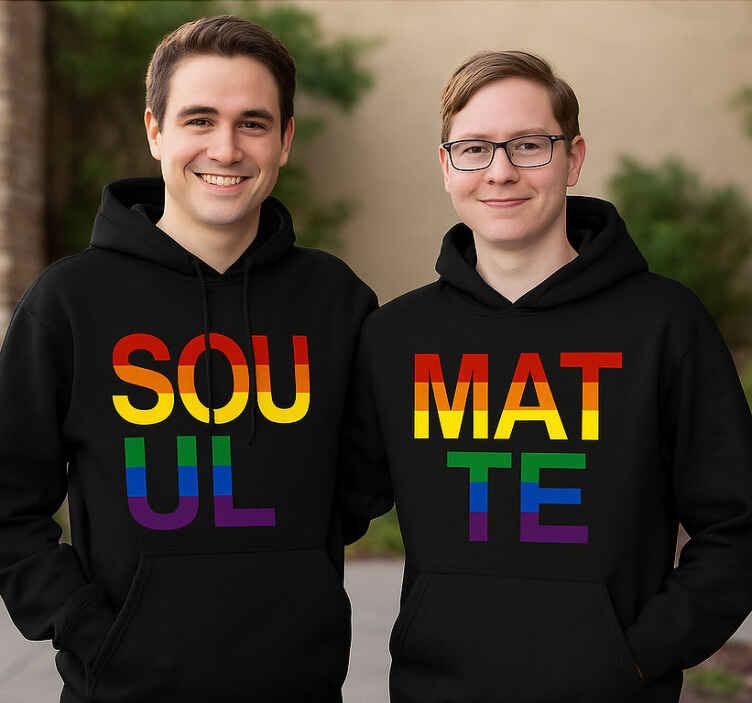 Majice za parove lgbt duša blizanka - TenStickers