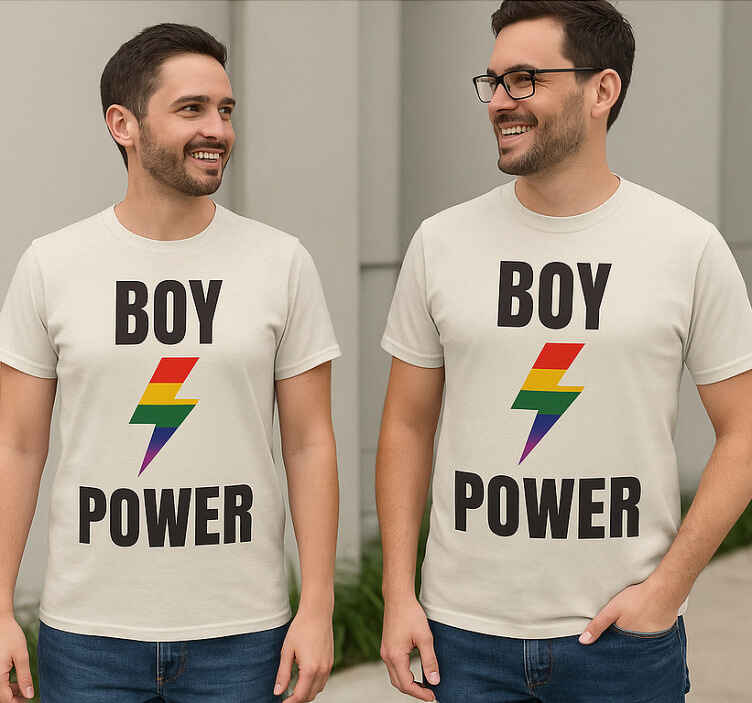 双件t恤展现lgbt男孩力量 - TenStickers